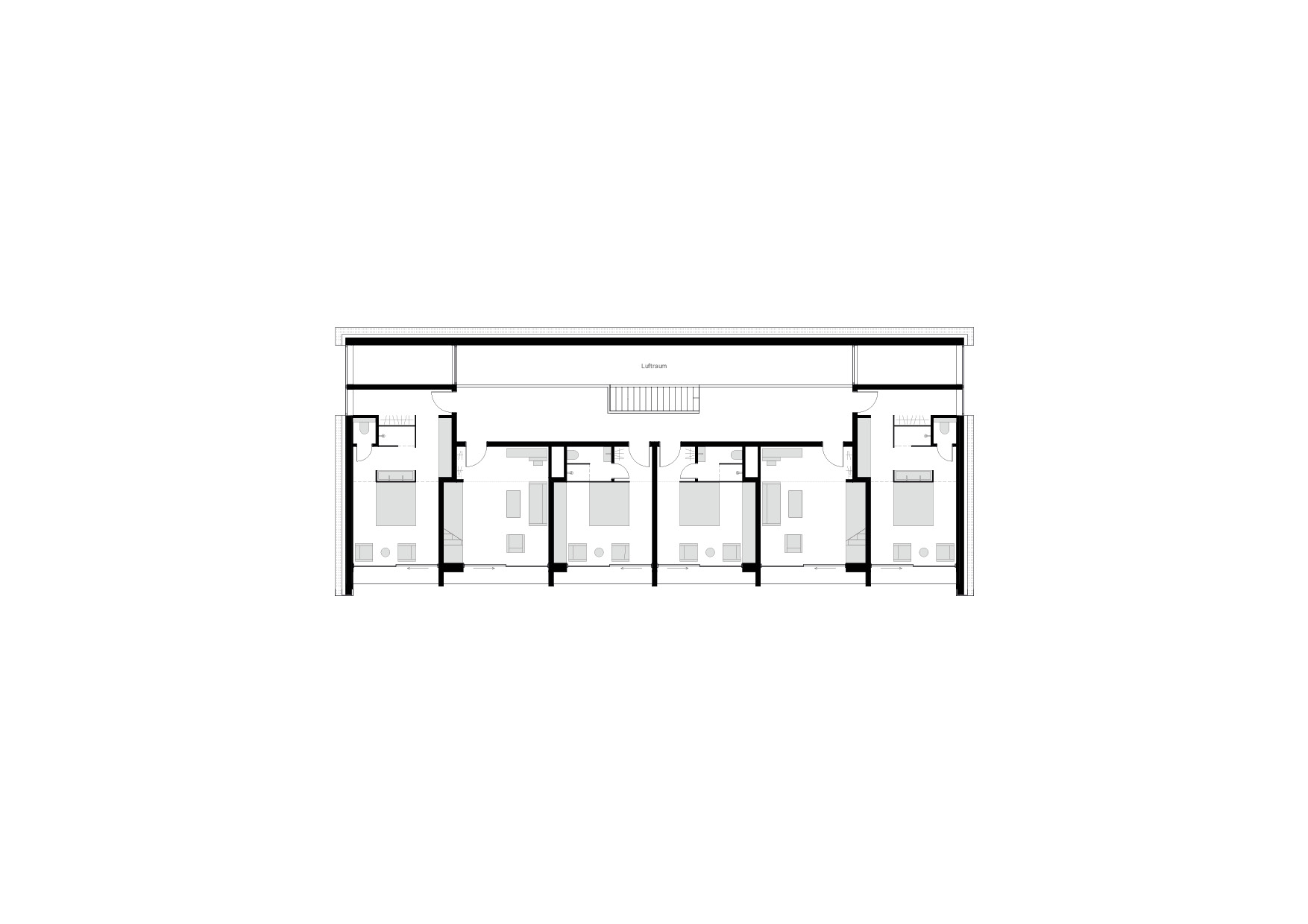 KUBIK Architektur - Studio für Architektur Berlin - architecture - Projekt - Hotel - Parkstudios - Grundriss