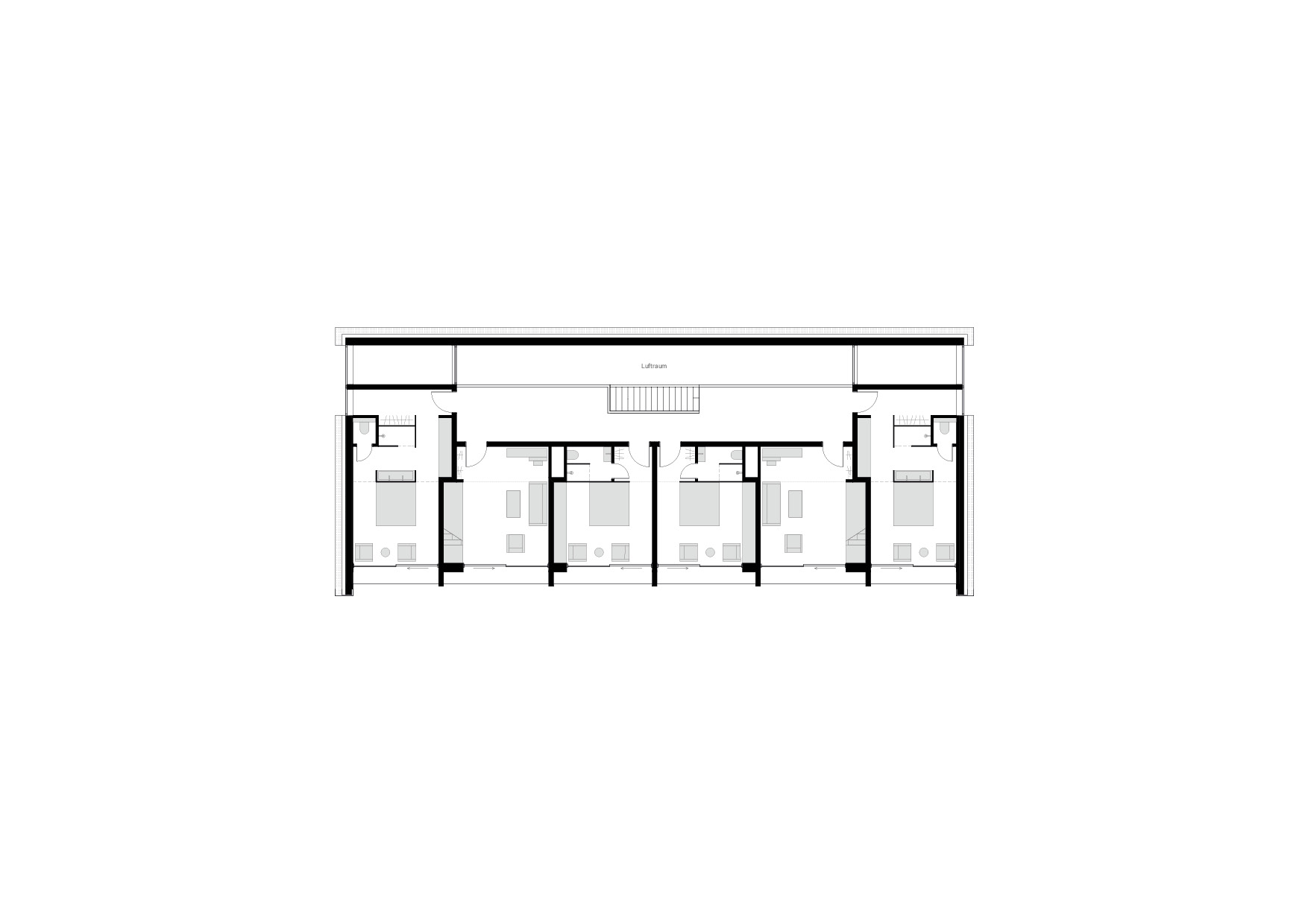 KUBIK Architektur - Studio für Architektur Berlin - architecture - Projekt - Hotel - Parkstudios - Grundriss