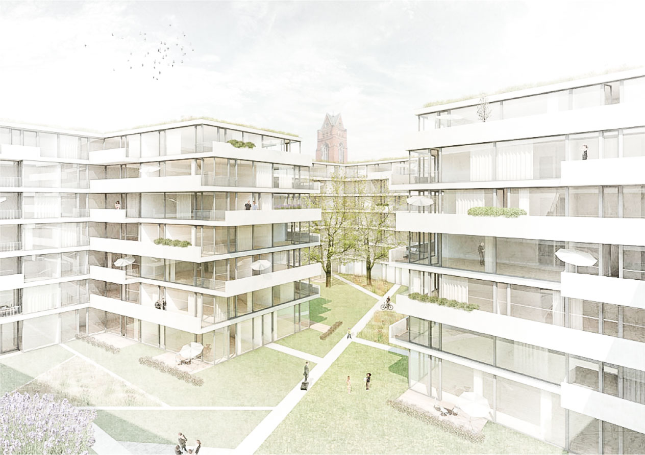 KUBIK Architektur - Studio für Architektur Berlin - architecture - Wettbewerb Wohnbau Pallasstrasse