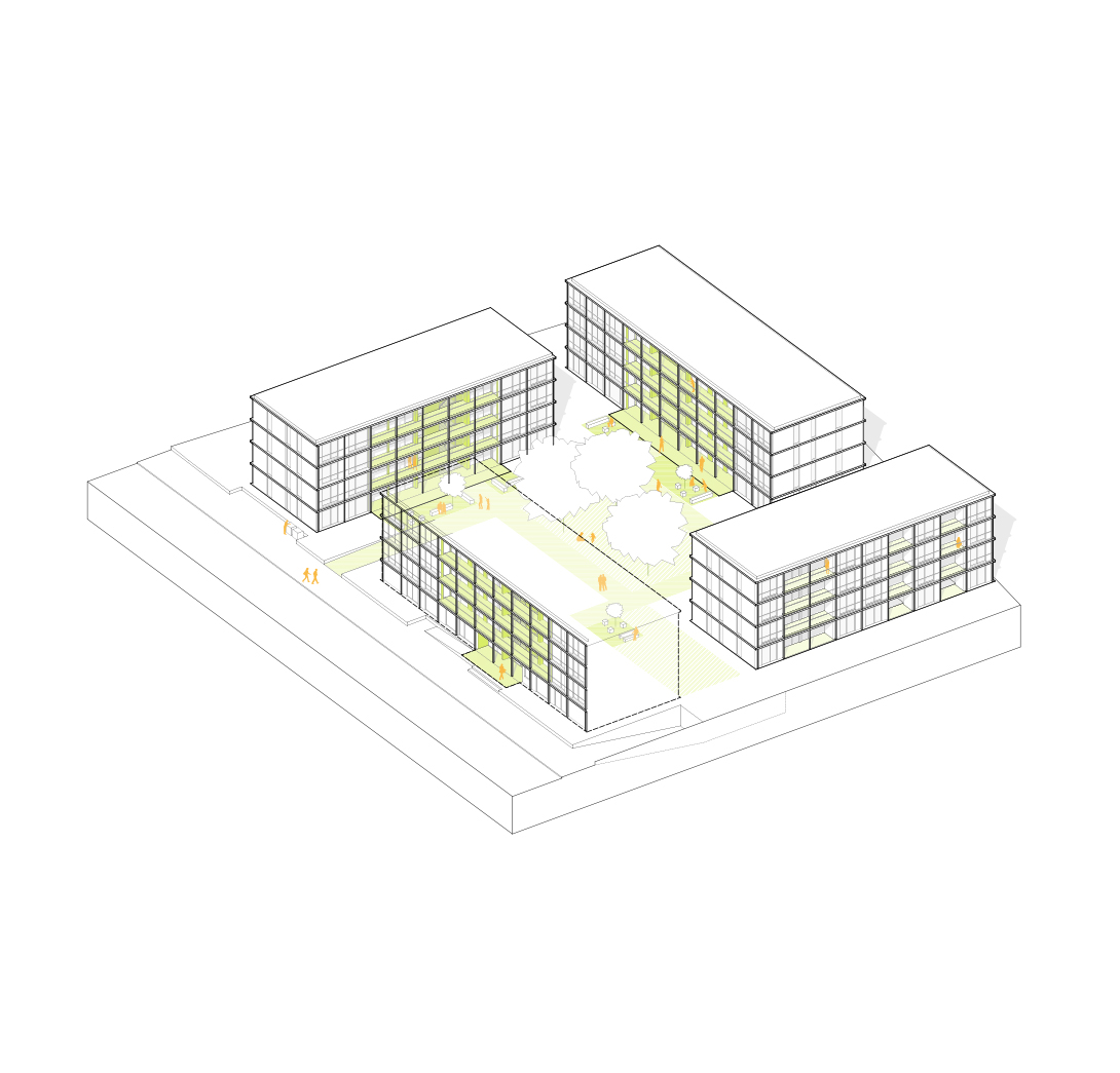 KUBIK-architektur-architecture-berlin-ESW-axonometrie