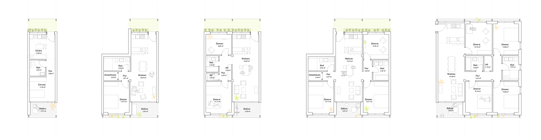 KUBIK-architektur-architecture-berlin-ESW-wohnungstypen